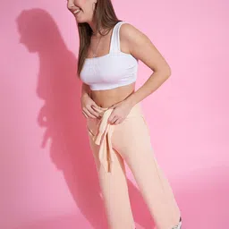 98 Degree North Women Straight Fit Mid-Rise Fleece Bootcut Trousers image 5