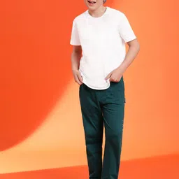 Lil Tomatoes Boys Typographic Printed Track Pants image 5