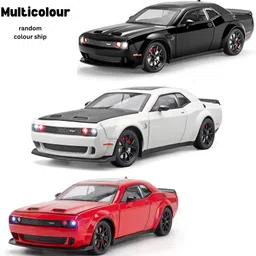 arizuul 1:24 Scale Dodge Challenger SRT Hellcat Collectible Baby Pull Toy with Wheels image 5