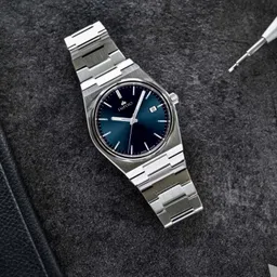 empero Date Display Dark Blue Dial Silver Stainless Steel Belt Analog Watch- For Men EAB217-picture-20