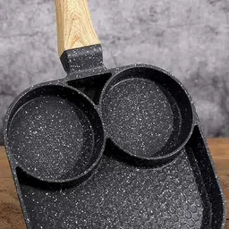 nestic 3 Section Nonstick Egg Frying Pan Fry Pan 20 cm diameter 1 L capacity image 4