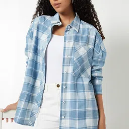 max Women Regular Fit Checkered Casual Shirt-picture-16