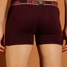 bigboss Pack of 3 Combed Cotton Double Pouch Support Solid Men Trunk image 3