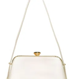 exotic premium Party Cream Clutch image 3