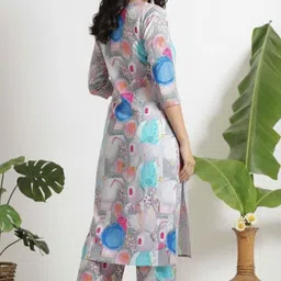 linaasha Women Viscose Rayon Kurta Palazzo Set image 2