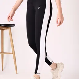 nexsus apparels Women Colorblock Black Track Pants-picture-19