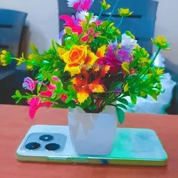 house decoration material Multicolor Wild Flower Artificial Flower with Pot-image-2