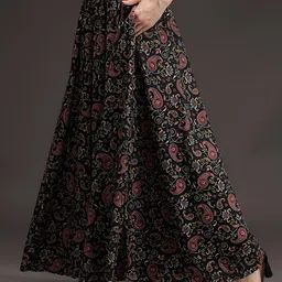 trenddythreads Women Flared Multicolor Viscose Rayon Trousers image 3