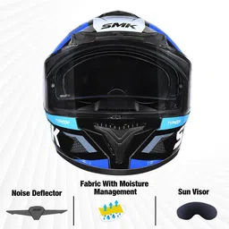 smk Typhoon Thorn Motorbike Helmet image 2