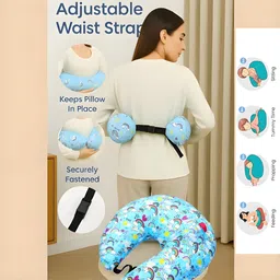 goldenhub Nursing Pillow – Ergonomic Breastfeeding Cushion with Removable Washable Cover Breastfeeding Pillow image 4