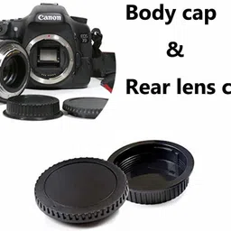 Schsteindar 58mm Reversible Tulip Flower Lens Hood & Rear Lens Cap & Body Cap Replacement for Canon 18-55mmLens with 58mm Filter ThreadLens Hood image 2