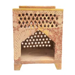 Beige Soapstone Jali Oil Diffuser with Essential Oil by Katkaria Creations image 4