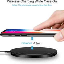 DAZHWA Wireless Charger 15W Round | Effortless, Elegant & Fast | Smart Qi Charging Charging Pad image 4