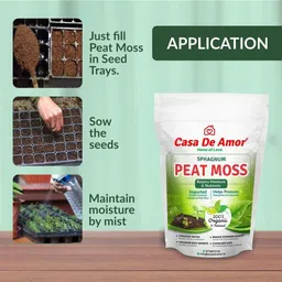 casa de amor Peat Moss Organic and Natural, for Potting Mix, Seed Starting and Improving Native Soil, Organic Gardening (5 Kg) Potting Mixture image 3