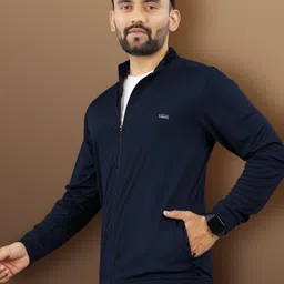 vebnor Men Solid Sports Jacket image 3
