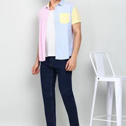 flying machine Men Slim Mid Rise Dark Blue Jeans image 2