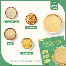 pro-to-grow PROCAN Cereal 300g for Growing Kids | Enriched with Dal, Seeds | No Milk & Sugar Cereal image 2