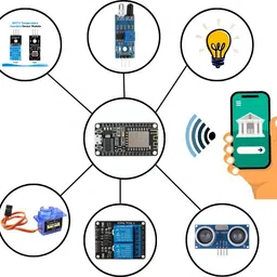 shektronix ESP8266 IoT Starter Kit | NodeMCU WiFi Development Board with Sensors Educational Electronic Hobby Kit image 4