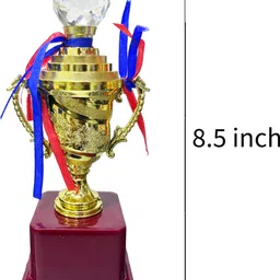 lcarno Employee Of The Month Gold Plastic Trophies, Gold Award Trophy Cup, Reward F-357 Trophy image 2