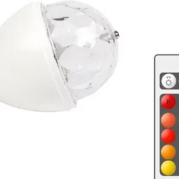 techpunch 360 Rotating LED Party Light with Remote Control Single Disco Ball-picture-24