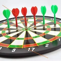 toyxiity mall Magnetic Dart Board Game with 4 Soft Darts -Fun Indoor and Outdoor Game Set Toys 3.5 cm Dart Board image 4