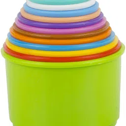 enorme Build Up Beakers Stacking Educational Building Blocks Toy for Kids - 12 Pcs image 2