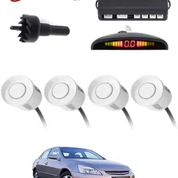 zplus 4White Parking Sensor With LED Display Increased Safety For Car-04 Safety of Passengers/Car One Alarm Kit-1681 Parking Sensor-picture-15