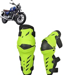 auto pearl Knee Guard Set Riding Safety Protection Neon Black Knee Guard Free Black, Green-picture-21