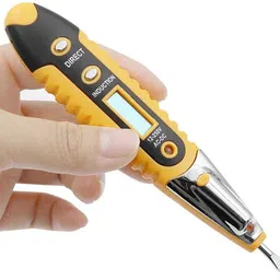 nitya AC DC Non-Contact LCD Electric Test Pen Voltage Detector Tester 12~250V W/ Light Digital Voltage Tester image 4