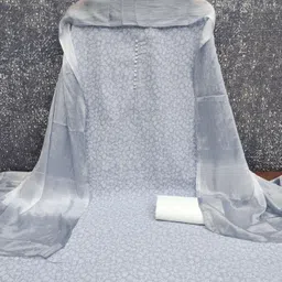 rudraa fab Unstitched Cotton Blend Salwar Suit Material Printed image 3