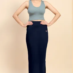 Trendmalls New.P02-Blue Lycra Blend Petticoat-picture-21