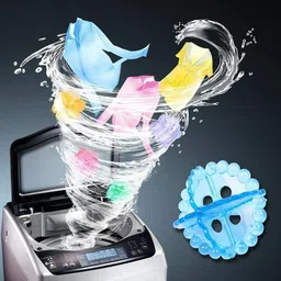 dk trendz Washing Machine Dryer Cleaning Soften Clothes Wash Ball (Pack of 8) Washing Machine Net image 4