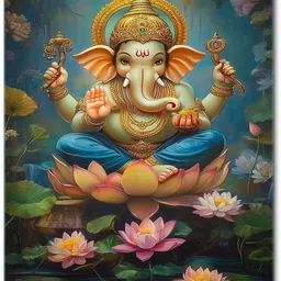 craft advertising Lord Ganesha P Digital reprint examination pad school collage Size 14x10 inch image 2