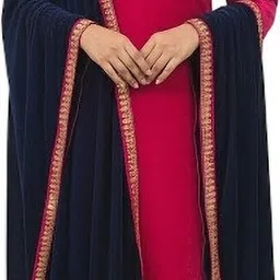 kalicollections Women Velvet Kurta Pant Dupatta Set image 1