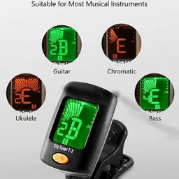amg music Guitar Tuner Digital LCD Guitar Bass Violin Ukulele Clip On Automatic Chromatic Tuner Automatic Digital Tuner image 3