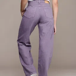 roadster Women Boot-Leg High Rise Purple Jeans image 3