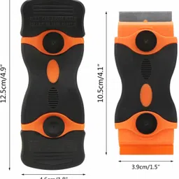 WOWSOME Glue Remover Razor Plastic Double Edged Blade Scraper for Computers, Mobiles, Gaming, Laptops image 3