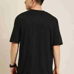 magpy Pack of 2 Men Printed Round Neck Polyester White, Black T-Shirt image 5