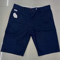 hyooooo Solid Men Dark Blue Cargo Shorts image 1