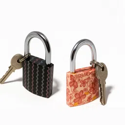 rizmeg Set of 2 Small Luggage Padlocks for Travel Bag Suitcase – 38MM Locks with 3 Keys Padlock-picture-10