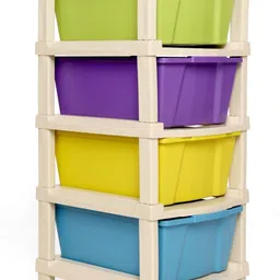 ashlas 4XL Plastic Modular Drawer System For Home, Office, Hospital, Parlor, School PP Collapsible Wardrobe-picture-23