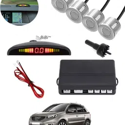 autofetch Universal 4 Silver Reverse Parking Sensor-AF25B86 Universal 4 Silver Reverse Parking Sensor-AF25B86 Parking Sensor image 1