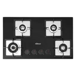 Sunflame SHA 476 PHS Tempered Glass Top 4 Burner Automatic Hob (Flame Failure Device, Black)-image-20