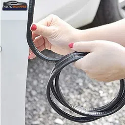 lakshmina enterprises Car Door Edge Guards U Shape Trim Seal Universal Fit for All Cars - 5 Meters Car Beading Roll For Door, Window, Window Sill, Bonnet, Bumper image 2