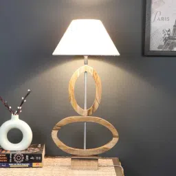 sapphire Fabric Wood Table Lamp With Shade-picture-33