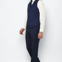 allen solly Men Single Breasted Checkered Suit image 3