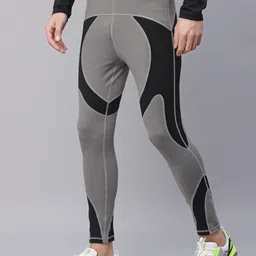 jump usa Color Block Men Grey Tights image 3