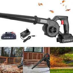 Leaf Blower Cordless with Battery and Charger-Black Leaf Blower-image-0