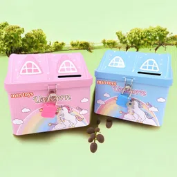 Top selling coinbank Unicorn 3D hut shape Money bank Coin Bank hh16 Coin Bank-image-89