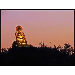 inephos Lord Ganesha Gold Wood Framed Spiritual Art Panel Set of 4 image 2